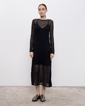 PROENZA SCHOULER Чорна ажурна сукня Miriam WL2537608KC136