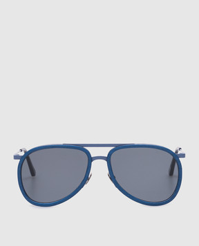 Vilebrequin Сині сонцезахисні окуляри-авіатори WOOD V2NA6108