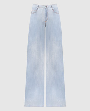 Ermanno Scervino Голубые джинсы с эффектом деграде D467P367EMY