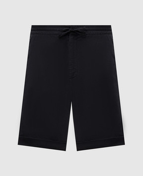 Canali Синие шорты с отворотами PT0135595606
