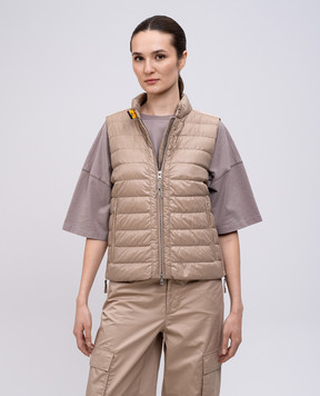 Parajumpers Бежевый пуховый жилет JANNAH 25SPWPUCY33