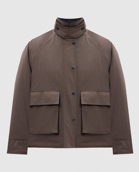 Brunello Cucinelli Коричневая куртка с шерстью MM5397907P