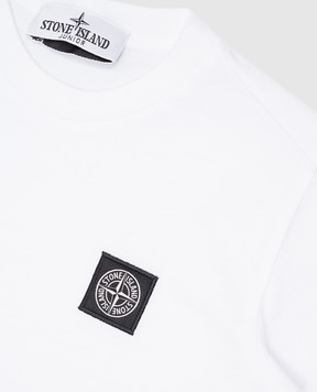 Stone Island Дитяча біла футболка з логотипом K1S162100002S004768