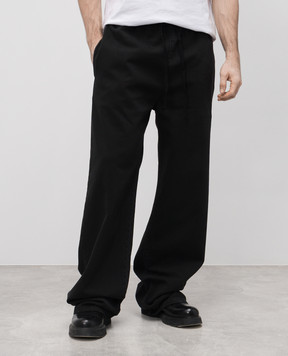 Maison Margiela MM6 Чорні джинси з логотипом SH2KA0030S30653
