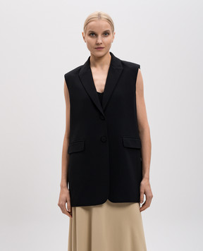 Agnona Черный жилет с логотипом TX0901XU5068