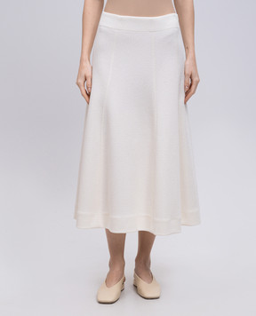 Jil Sander Белая юбка миди J02MA0258J20232