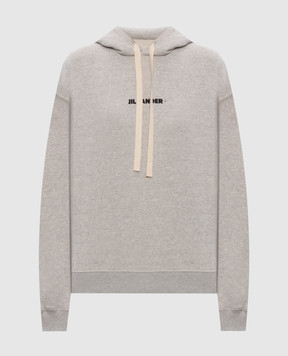 Jil Sander Серые худи с принтом логотипа J40GU0123J20010