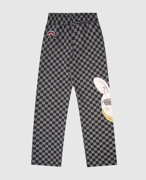 Sprayground Дитячі сірі спортивні штани Splatter Bunny SPY1258E