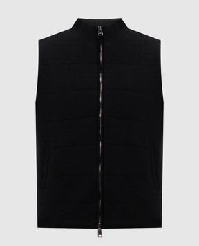 Cashmere&Whiskey Черный двусторонний жилет из кашемира GM0091340477