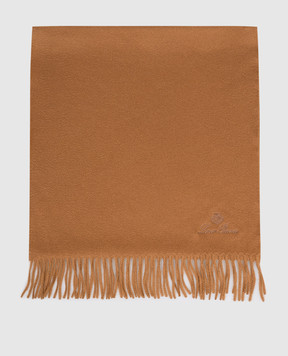Loro Piana Коричневий шарф з кашеміру Grande Unita FAO3774