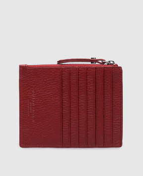 Gianni Chiarini Червоне шкіряне портмоне з логотипом PFWBW13755GRN