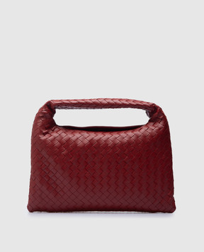 Bottega Veneta Красная кожаная сумка-хобо Hop 796262V3IV1