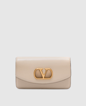 Valentino Бежева шкіряна сумка крос-боді VAIN 6W0B0R71GCB