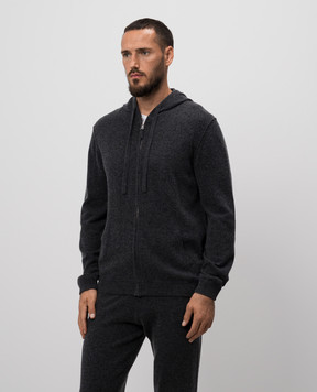 Allude Сіра спортивна куртка з вовни та кашеміру 24537010