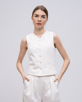 Max Mara Білий жилет MIRELLA у візерунок MIRELLA