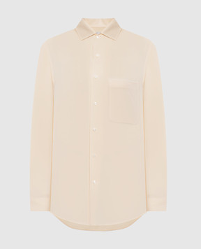 Loro Piana Бежева блуза André із шовку FAO0500