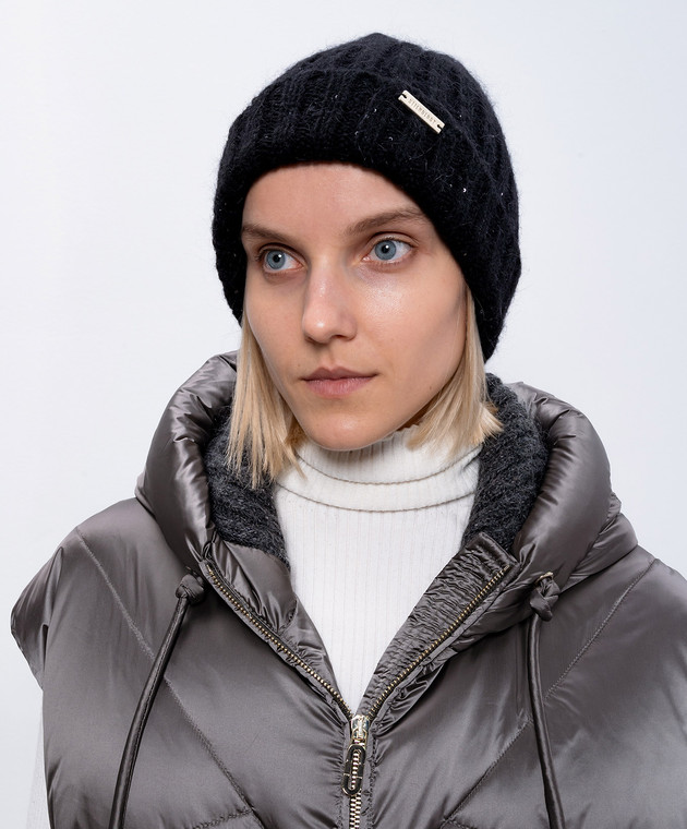 Stilnology Черная шапка с пайетками LUREX изображение 2