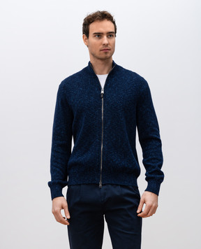 Canali Синий кардиган MK02266C1105