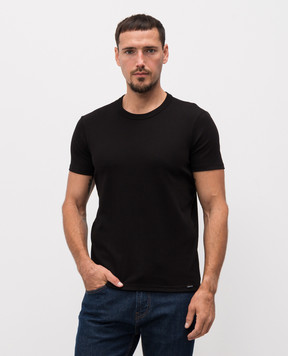 Tom Ford Черная футболка с нашивкой логотипа T4M081040