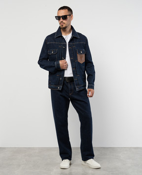 Dolce&Gabbana Сині джинси з тисненням логотипа GP02XDG8LM4