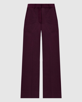 Victoria Beckham Фіолетові штани кльош TRCRP2508