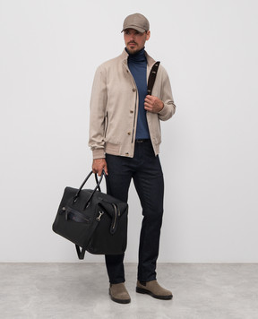 ISAIA Бежева куртка з кашеміру SW728398111