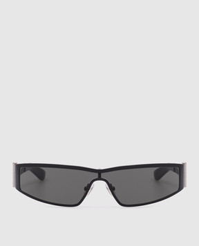 Alexander McQueen Чорні сонцезахисні окуляри Y2k 821679I3330w