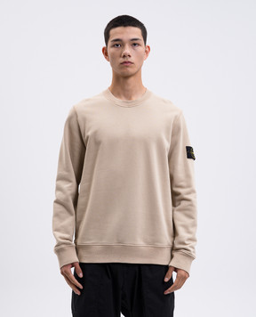 Stone Island Бежевий світшот з патчем логотипа K2S156100060S0051