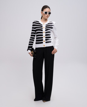 Balmain Черные штаны EF0PO160VB00