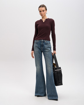 Alexander McQueen Сині джинси кльош 818830QMACV
