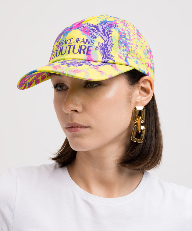 Versace Jeans Couture - Зелена кепка в принт Animalier