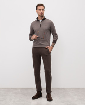 Doriani Cashmere Коричневые спортивные штаны 818PANTF1853J36