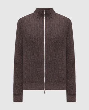 Brunello Cucinelli Коричневый кардиган из кашемира M22202506