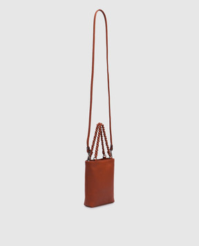 Gianni Chiarini Оранжевая кожаная сумка Camilla с логотипом BS9590COMMGRN