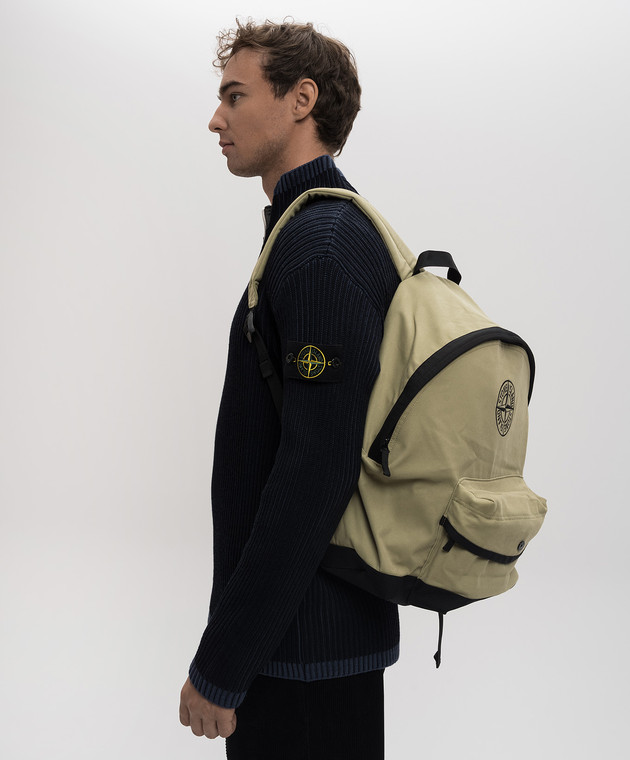 Stone Island - Детский рюкзак с вышивкой логотипа 811690769