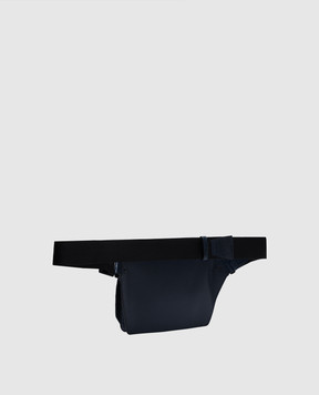 Cashmere&Whiskey Синяя поясная сумка из кожи крокодила CROCOWAISTBAG