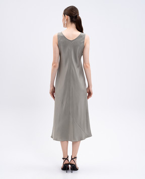 Max Mara Зелена сукня FORMOSA із шовку FORMOSA