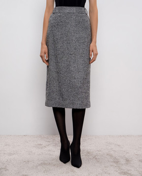 Ermanno Scervino Спідниця з вовною у візерунок D472O711WGO