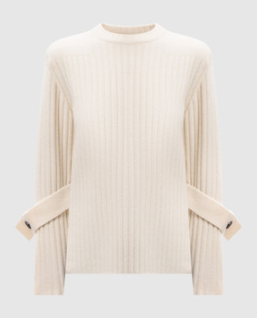 PROENZA SCHOULER Белый свитер Verona с шерстью и кашемиром R2447192KW163