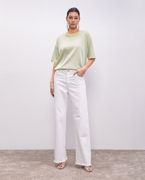 Missoni Зелена футболка з люрексом DS25SN0HBK045A