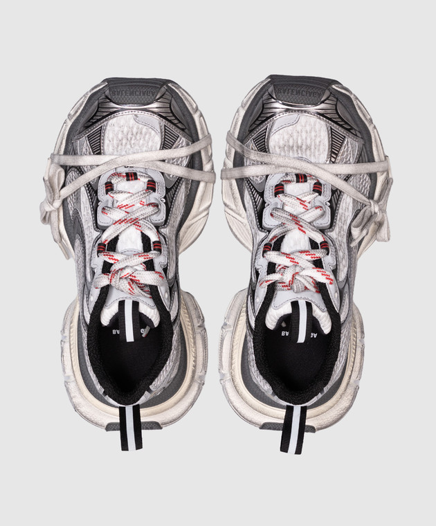 【B133】Tenya Balenciaga - Сірі комбіновані кросівки 3 XL з вінтажним ефектом