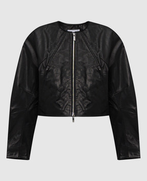 Helmut Lang Черная кожаная куртка P01HW102
