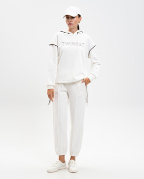 Twinset Білий спортивний костюм з логотипом 252LI2JAA