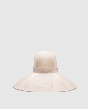 Valentino Бежевая шляпа с логотипом VLogo 6W0HE00EHWP