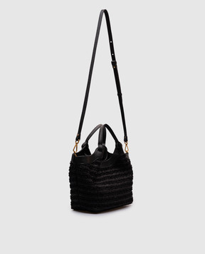 Gianni Chiarini Чорна сумка-тоут DUА BS11119FROU