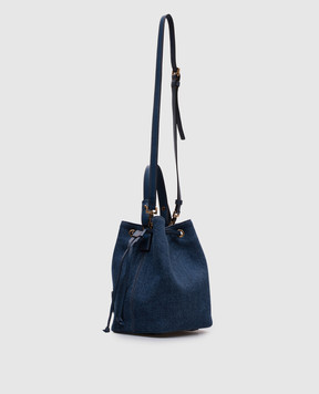Versace Синяя сумка бакет бег La Medusa 10182971A04287