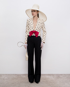 Valentino Черные брюки из шерсти с отворотами 6B0RB6F08VB