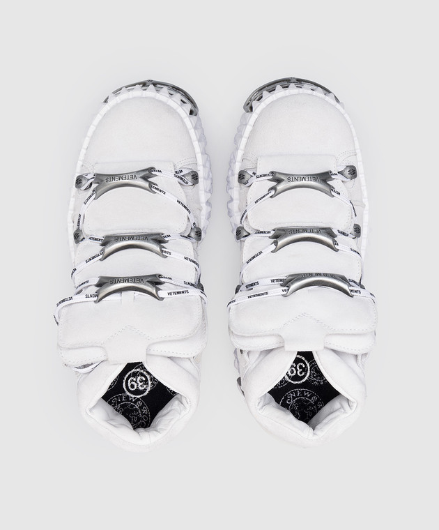 Vetements Сірі замшеві кросівки на платформі New Rock UA66SN100W зображення 4