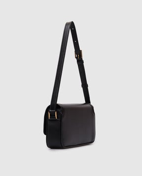 Tom Ford Черная кожаная сумка с монограммой логотипа L1832LCL442X