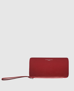 Gianni Chiarini Червоний шкіряний гаманець з логотипом PFWBW13662GRN